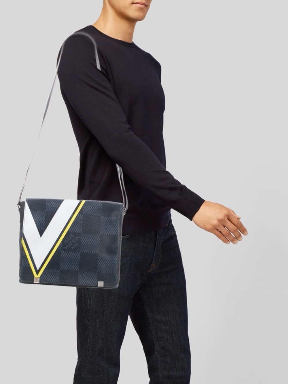 Louis Vuitton Black Damier Graphite Messenger Bag AMERICA’s CUP 2017 🇺🇸 like new